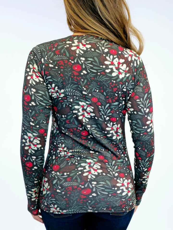 LONG SLEEVE TOP - EVERGREEN CHRISTMAS