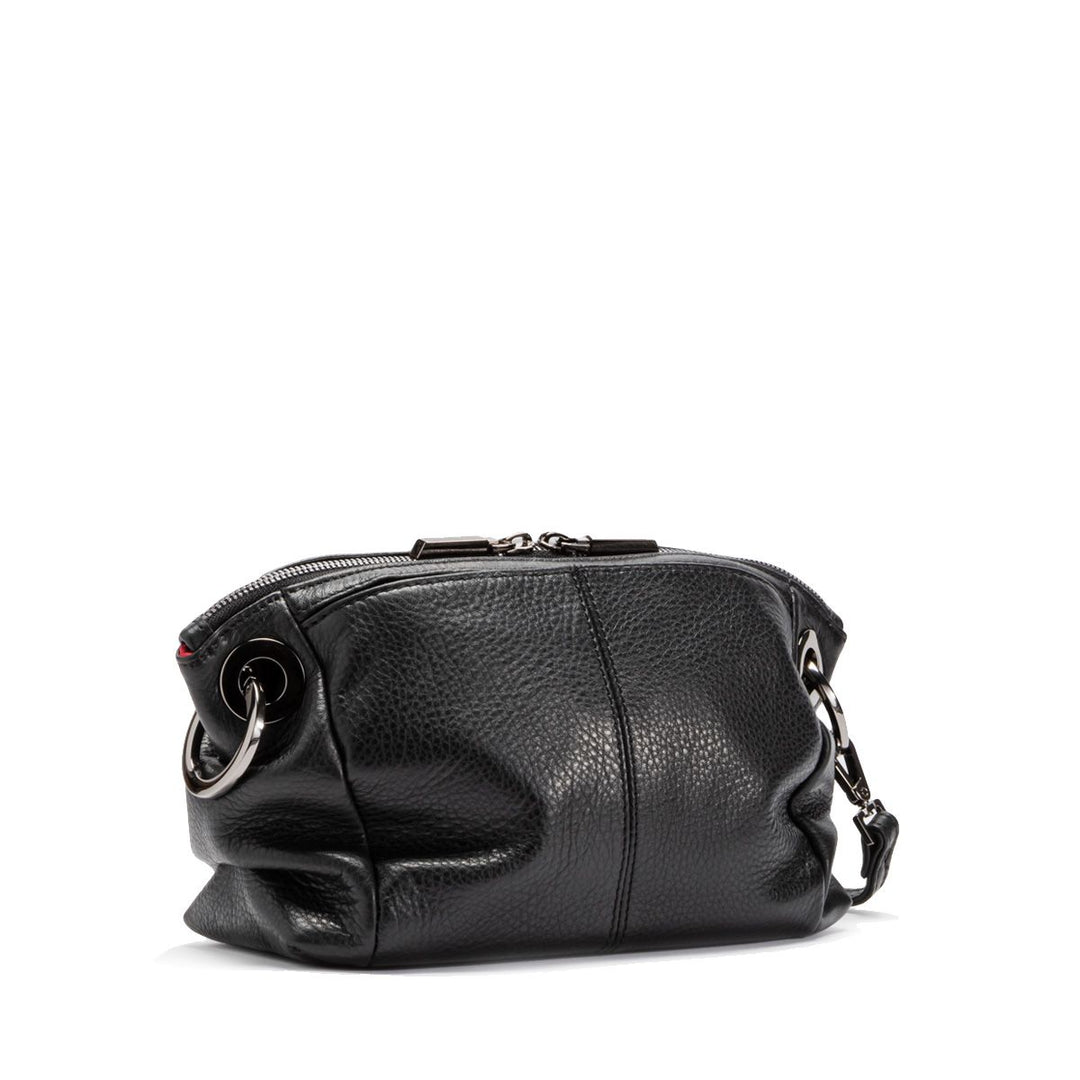 HAMMITT DANIEL CROSSBODY CLUTCH SMALL - BLACK/GUNMETAL