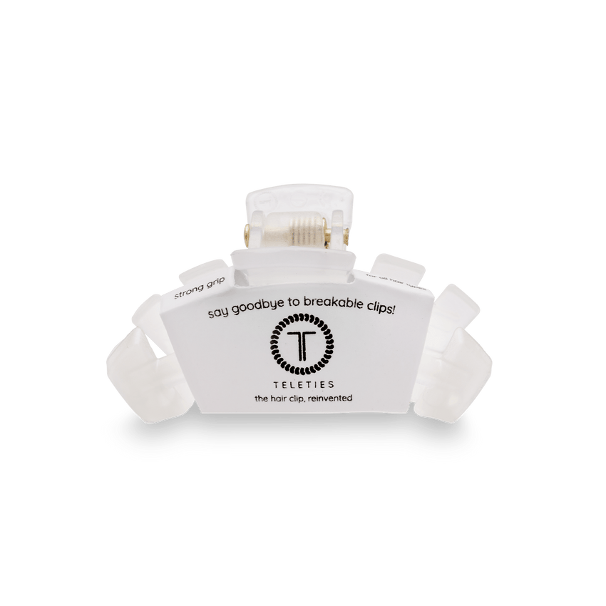 TELETIE HAIR CLIP - TINY - COCONUT WHITE