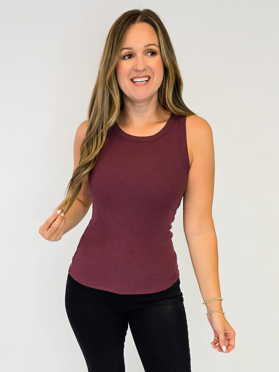 EDLIN TANK - WINE HEATHER