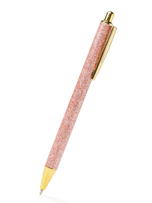 RETRACTABLE GLITTER PEN - PINK