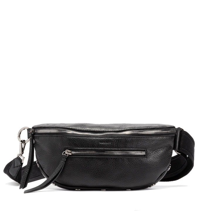 HAMMITT CHARLES CROSSBODY SLING BAG - BLACK/GUNMETAL