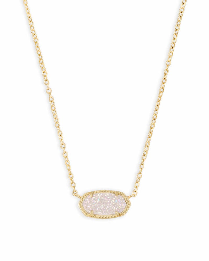 ELISA DRUSY NECKLACE, GOLD/IRID