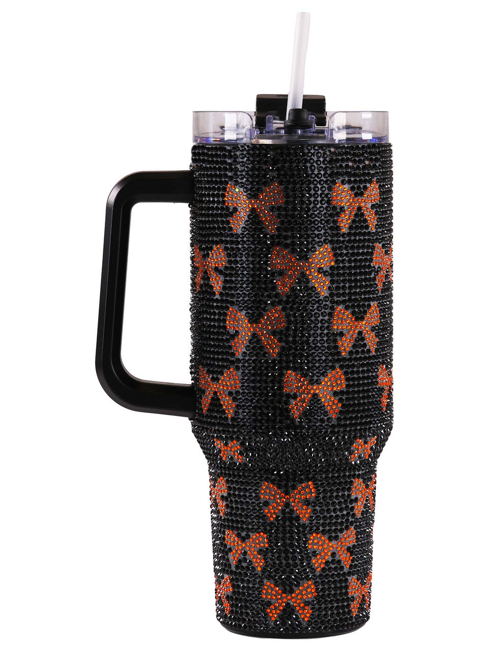 SIMPLY SOUTHERN 40OZ INSULATED BLING TUMBLER - BOW BLACK