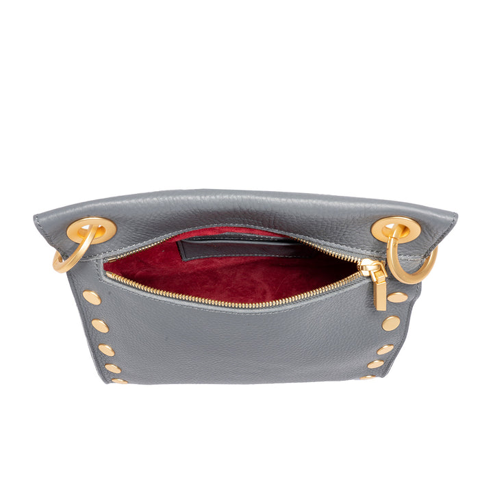 HAMMITT TONY MEDIUM CROSSBODY BAG - SONNET GREY/BRUSHED GOLD