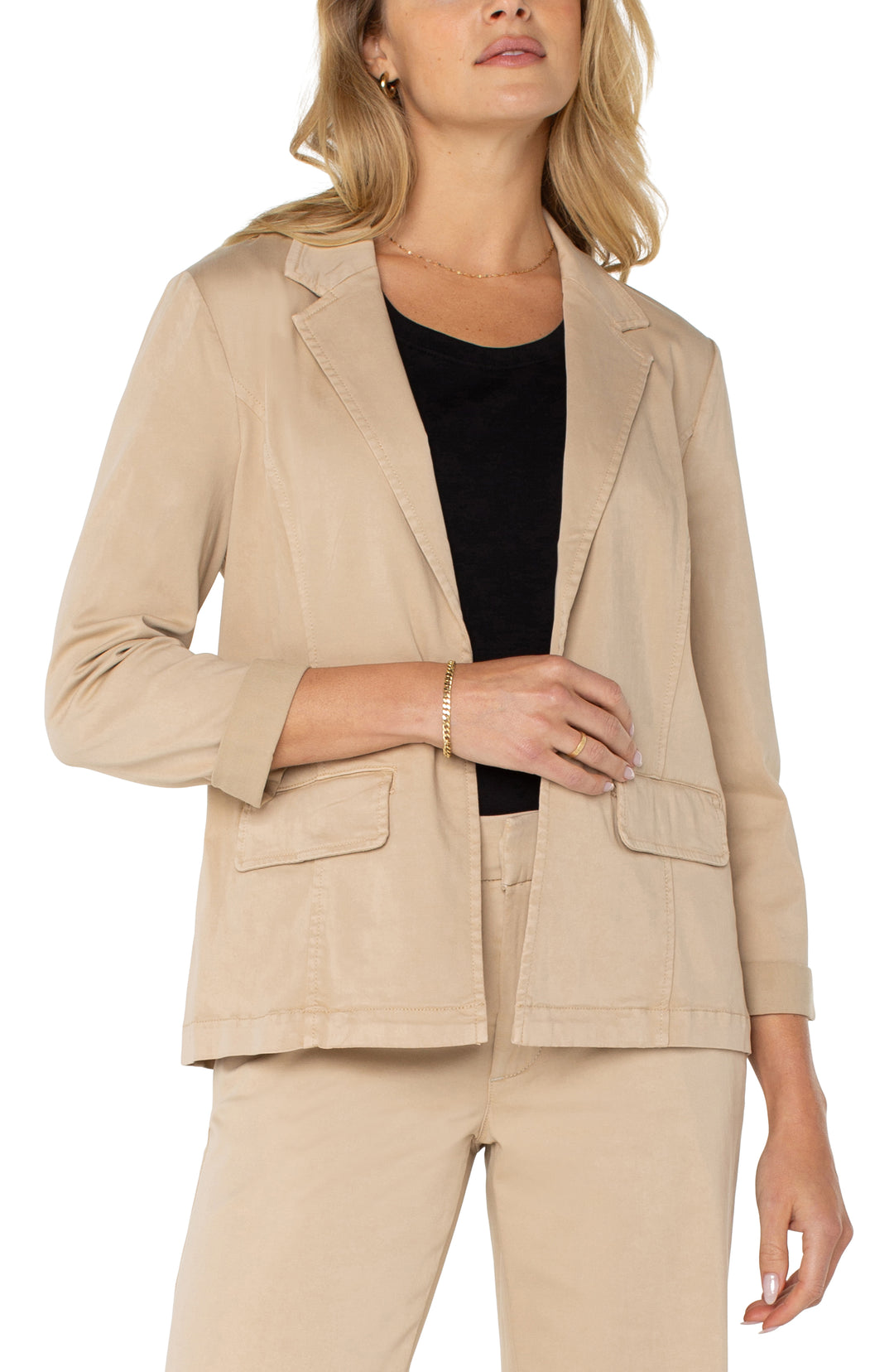FITTED BLAZER - CAPPUCCINO