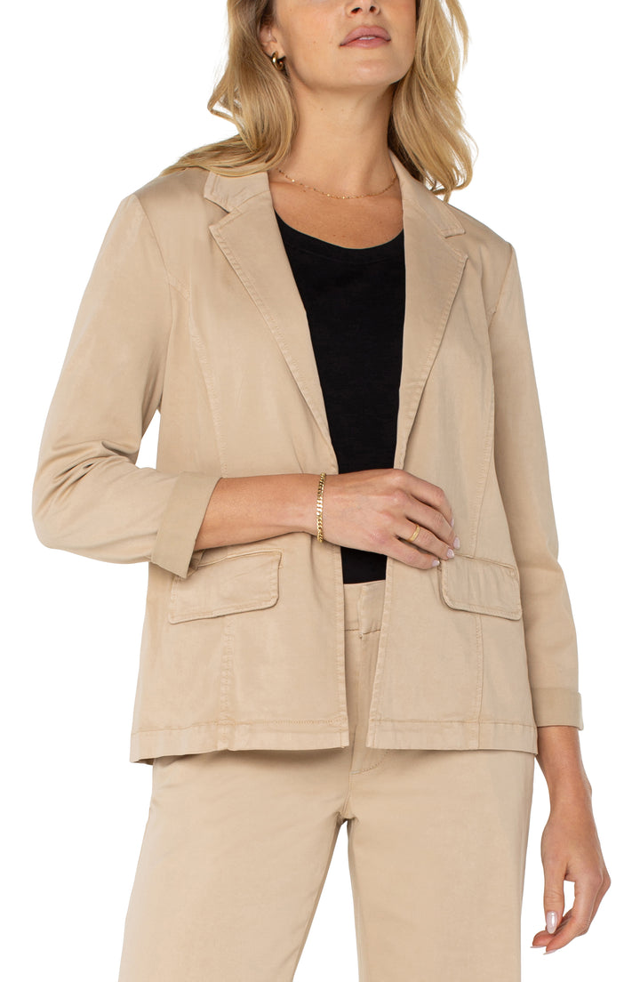 FITTED BLAZER - CAPPUCCINO