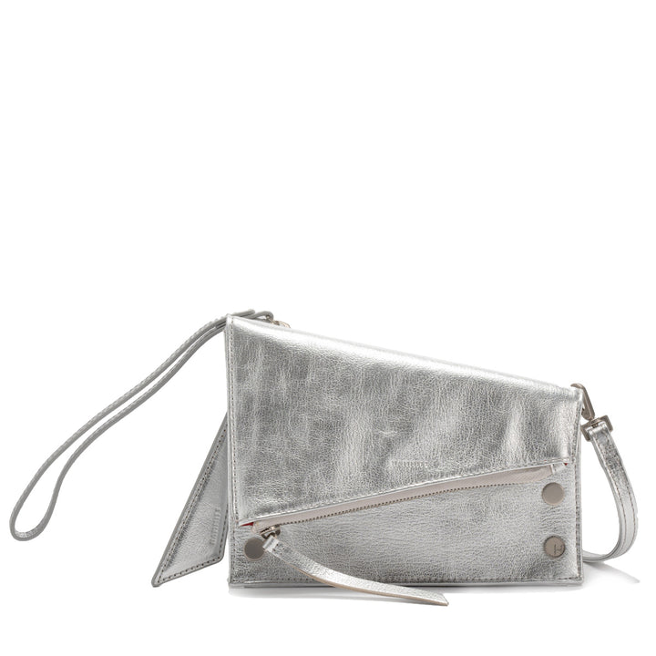 HAMMITT CURTIS CROSSBODY BAG - SIDEWALK SILVER/BRUSHED SILVER