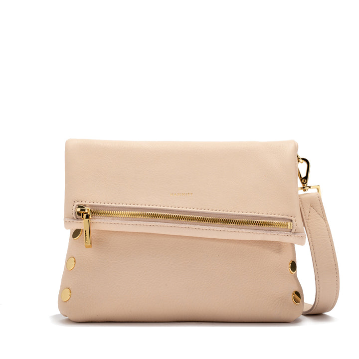 HAMMITT VIP MEDIUM CROSSBODY BAG - SUPERBLOOM PINK/GOLD