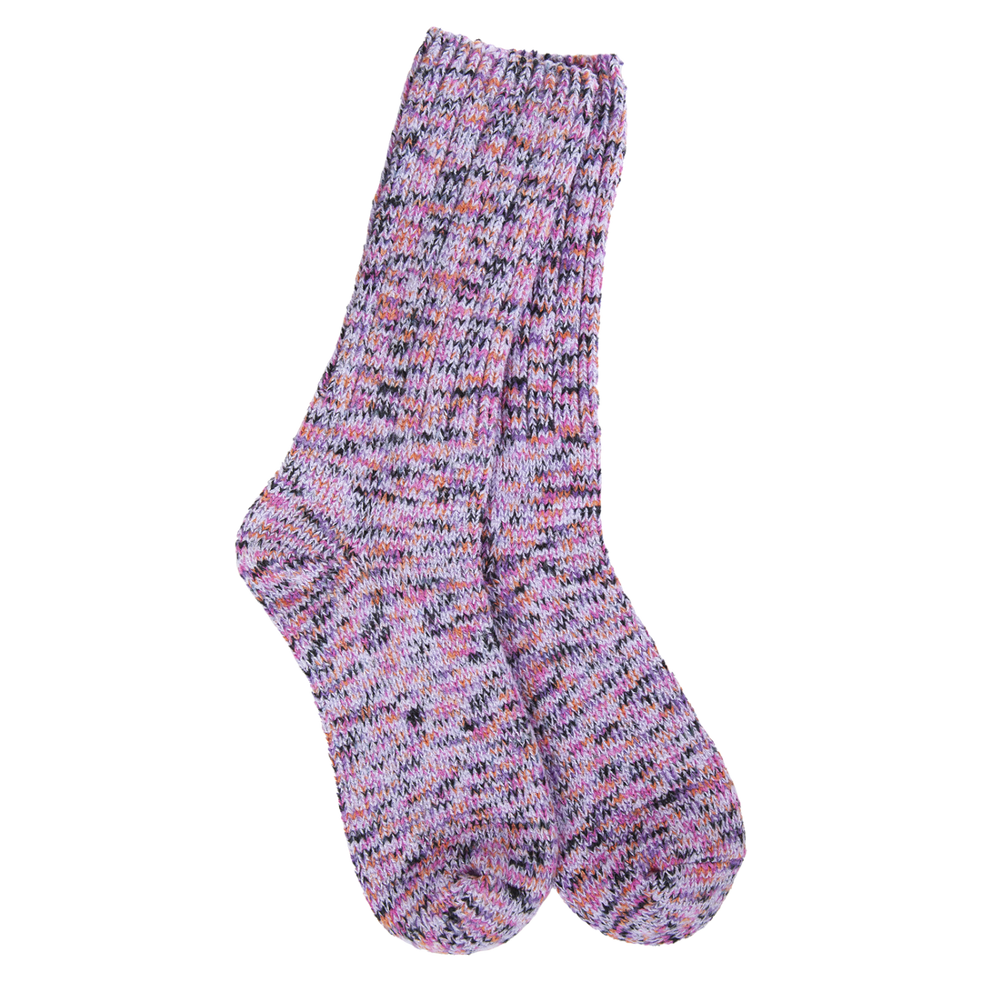 WORLD'S SOFTEST WEEKEND RAGG CREW SOCK - LAVENDER