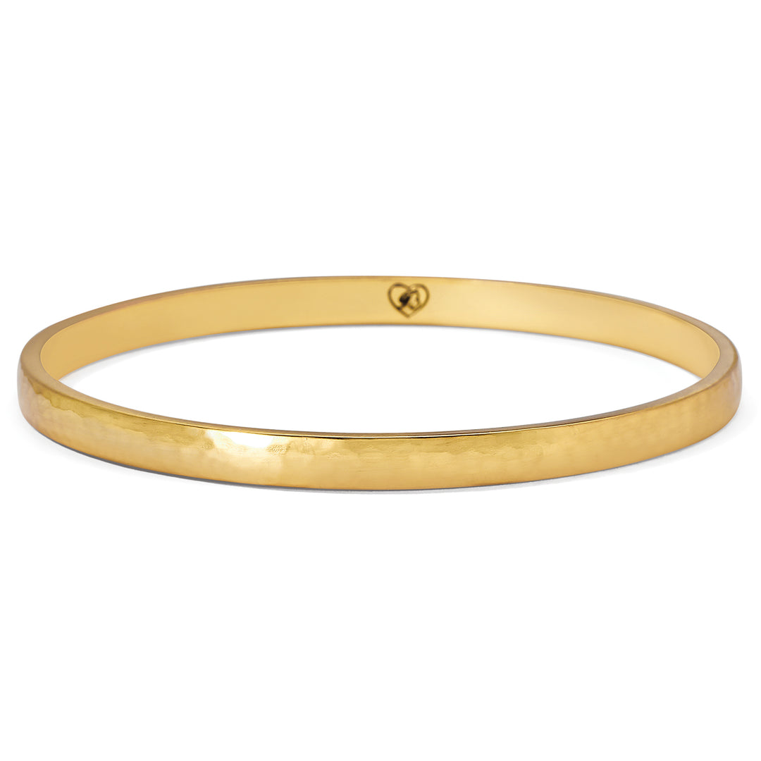 MARS NARROW BANGLE - BRUSHED GOLD