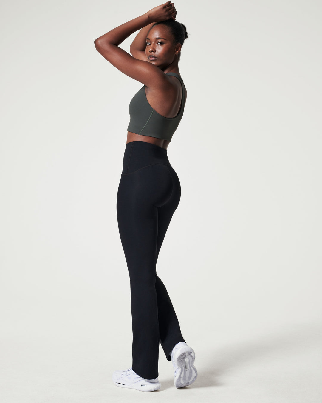 BOOTY BOOST FLARE YOGA PANTS - BLACK