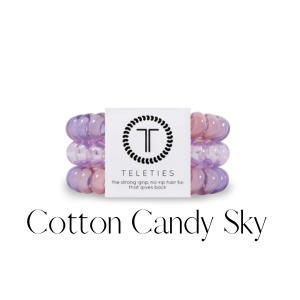 LARGE TELETIES, COTTON CANDY SKY