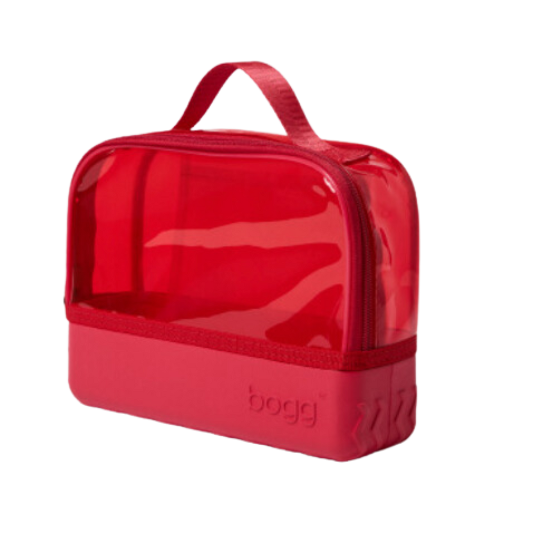 SHE'S A BEAUTY (COSMETIC BAG) - OFF TO THE RACES RED