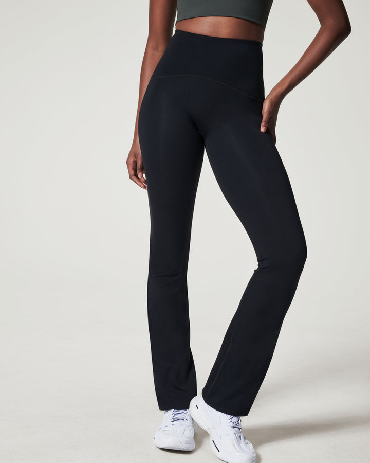 BOOTY BOOST FLARE YOGA PANTS - BLACK