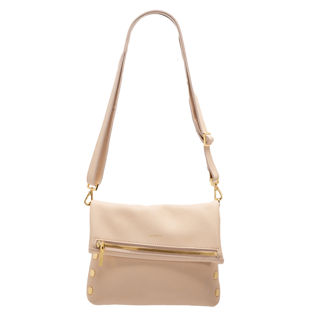 HAMMITT VIP MEDIUM CROSSBODY BAG - SUPERBLOOM PINK/GOLD