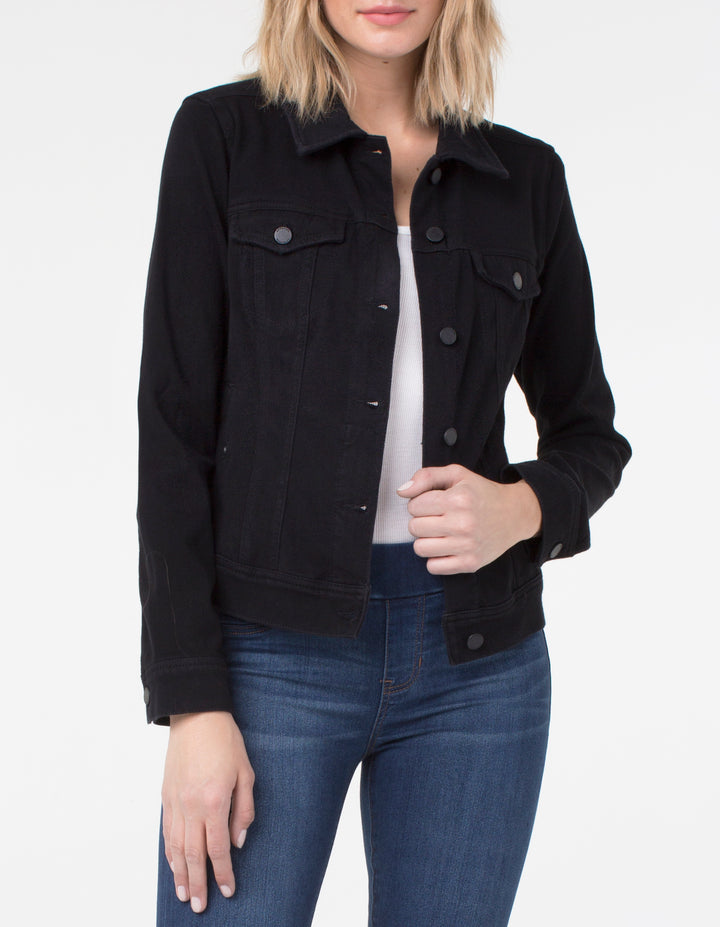 CLASSIC POWERFLEX JEAN JACKET - BLACK RINSE