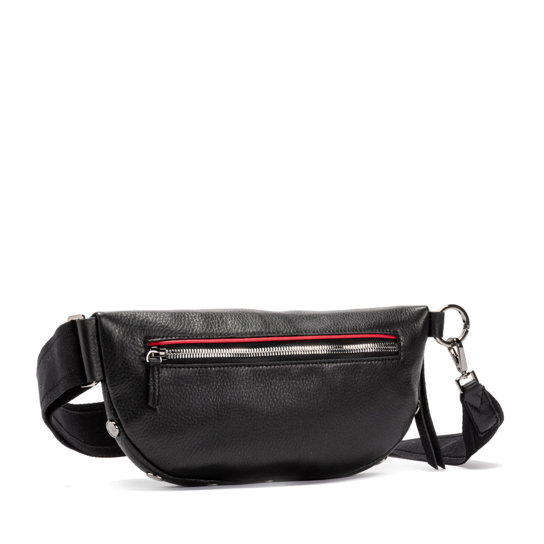 HAMMITT CHARLES CROSSBODY SLING BAG - BLACK/GUNMETAL