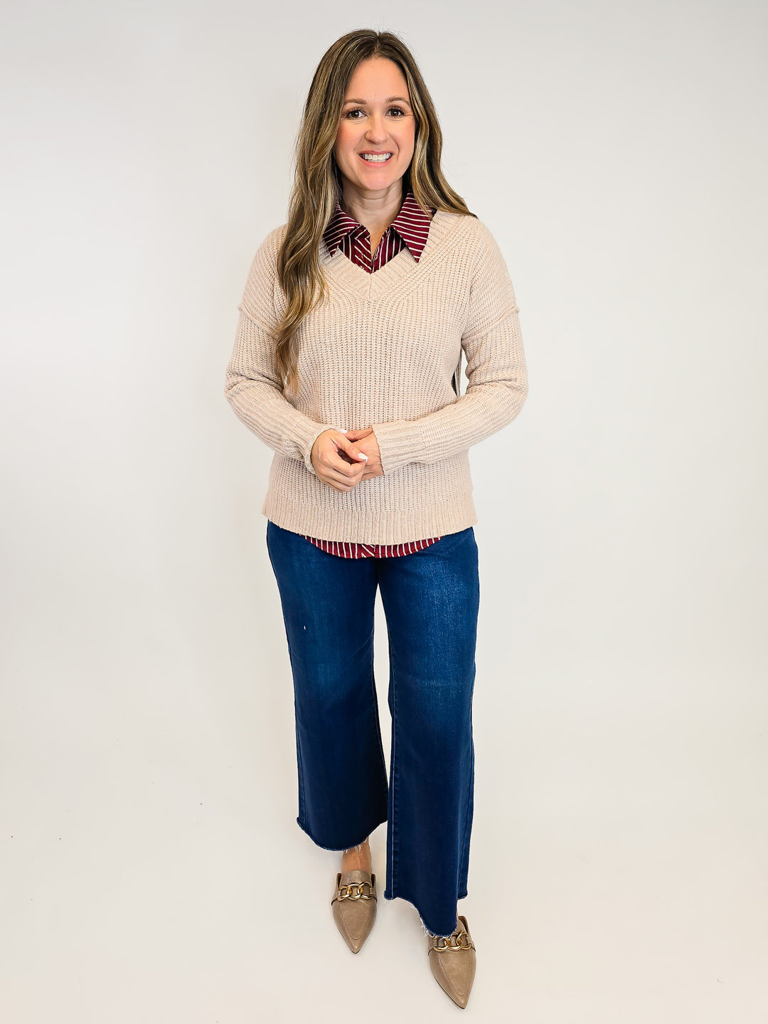 SUPER SOFT MARLED SWEATER - OATMEAL