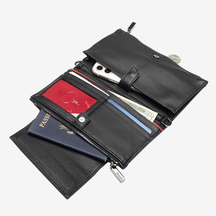 HAMMITT LEVY CROSSBODY - BLACK/GUNMETAL