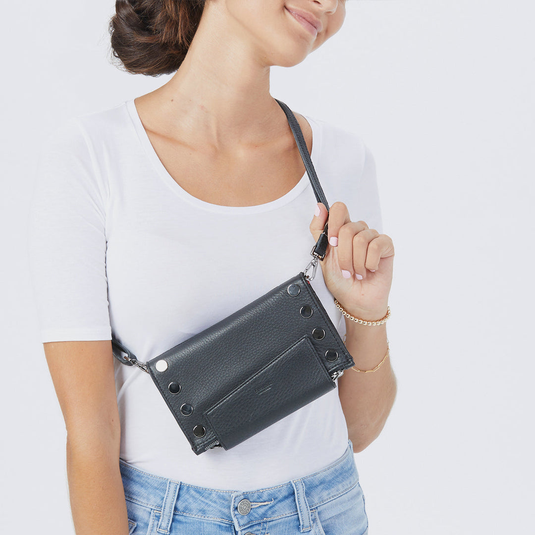 HAMMITT LEVY CROSSBODY - BLACK/GUNMETAL