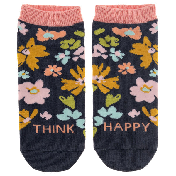 ANKLE SOCKS - NAVY FLORAL