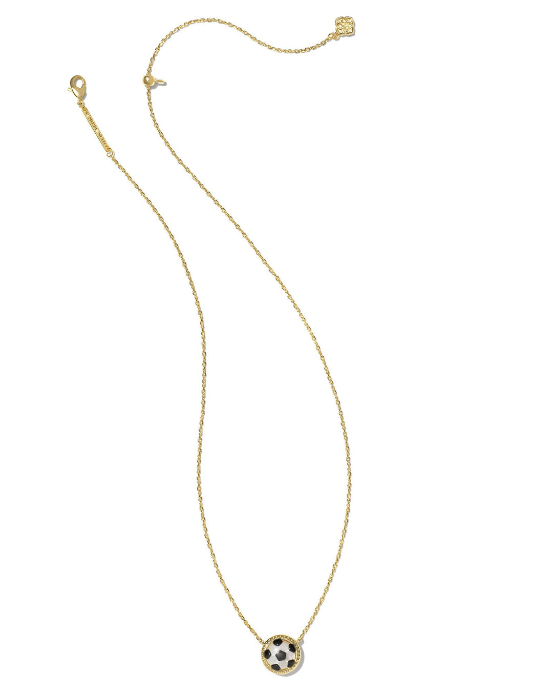 KENDRA SCOTT SOCCER SHORT PENDANT NECKLACE - GOLD IVORY MOP