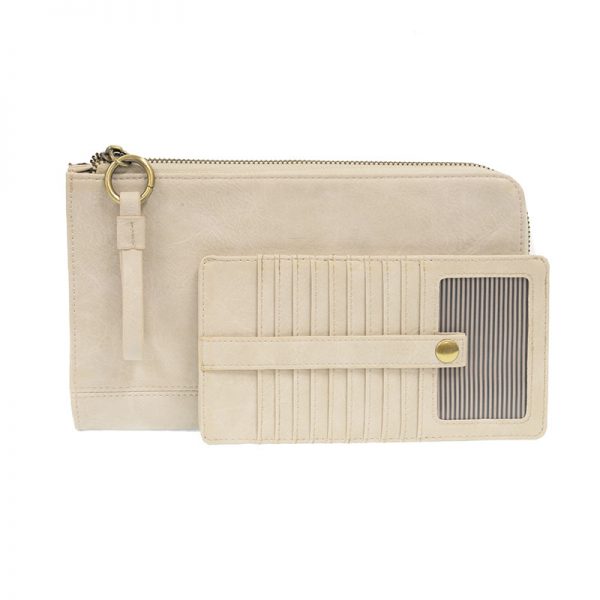 KARINA CONVERTIBLE WRISTLET & WALLET - LINEN