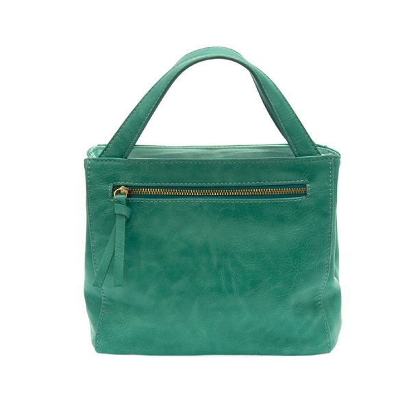 FLORA LASER CUT OUT CROSSBODY TOTE - TRUE TURQUOISE