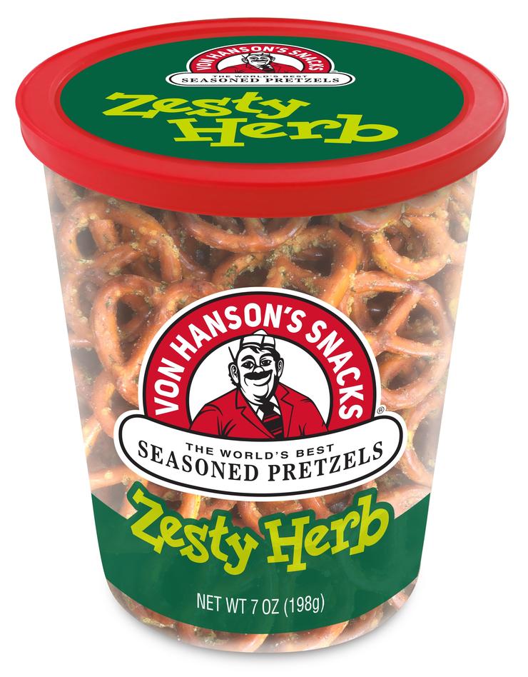 ZESTY HERB PRETZELS - 7 OZ