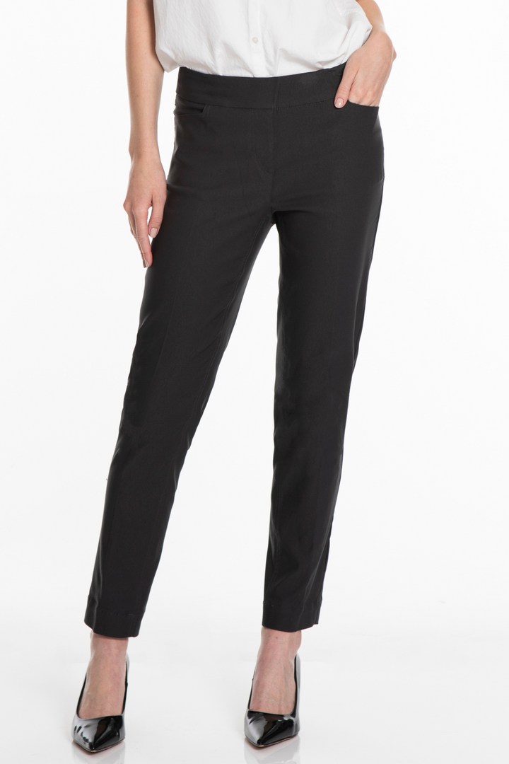 women's pull on dress pants Black Flare Pull-On Dress Pant 3X