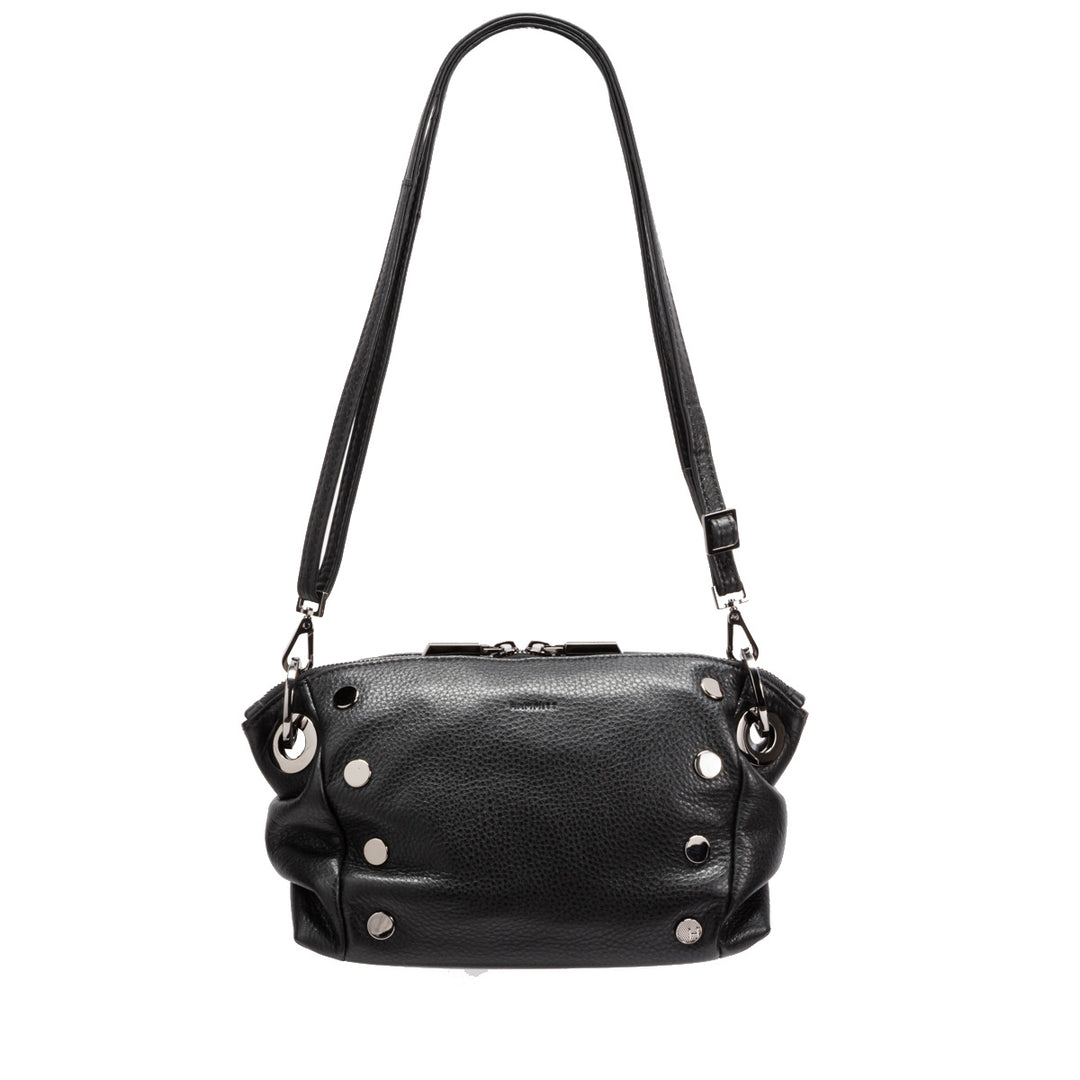 HAMMITT DANIEL CROSSBODY CLUTCH SMALL - BLACK/GUNMETAL