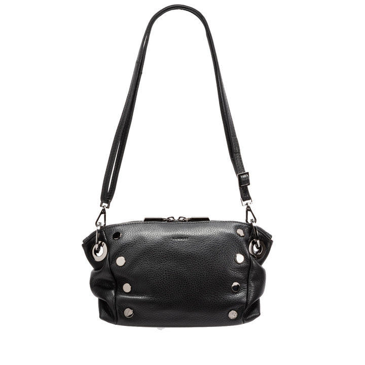 HAMMITT DANIEL CROSSBODY CLUTCH SMALL - BLACK/GUNMETAL