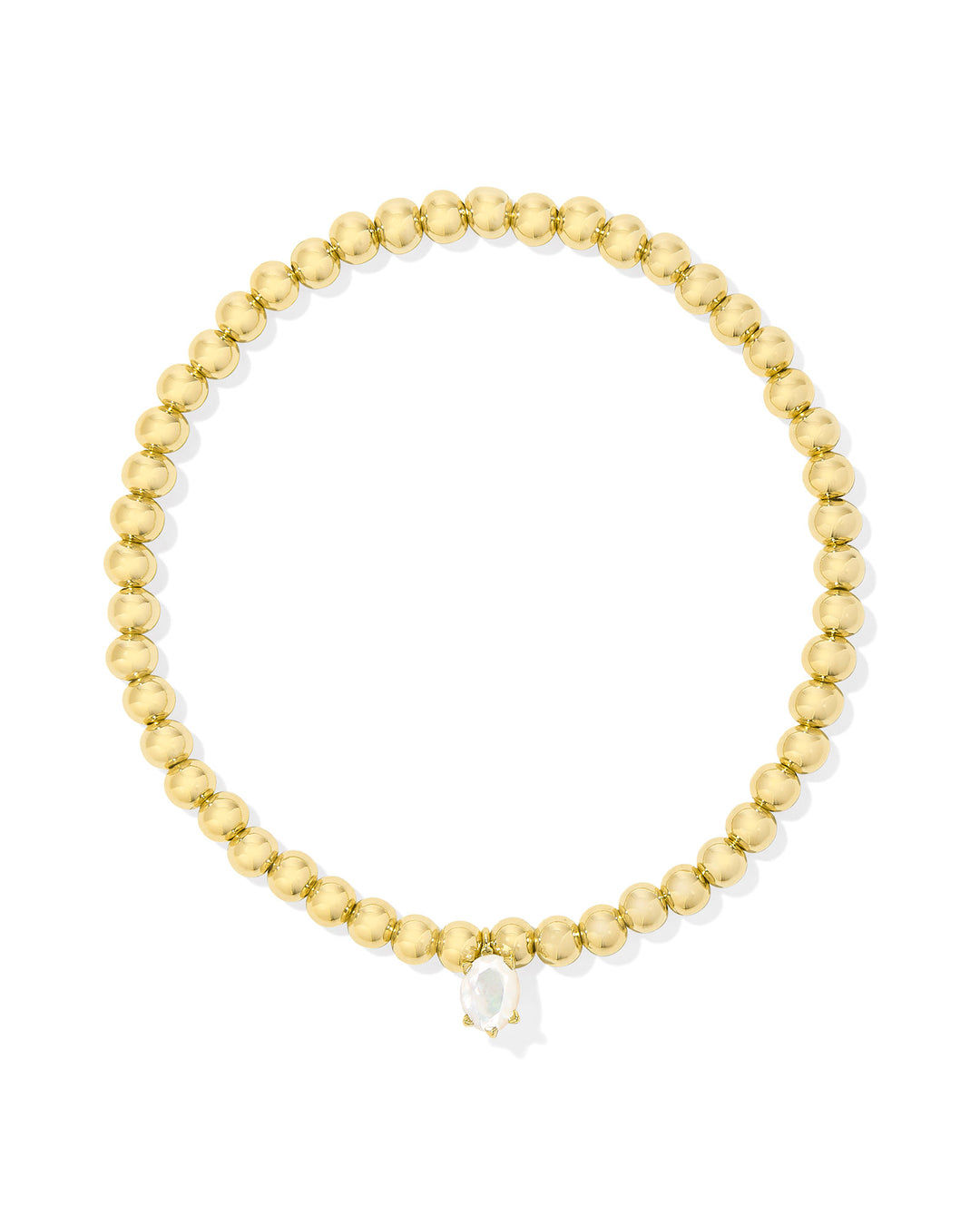 CAILIN STRETCH BRACELET - GOLD IVORY MOP