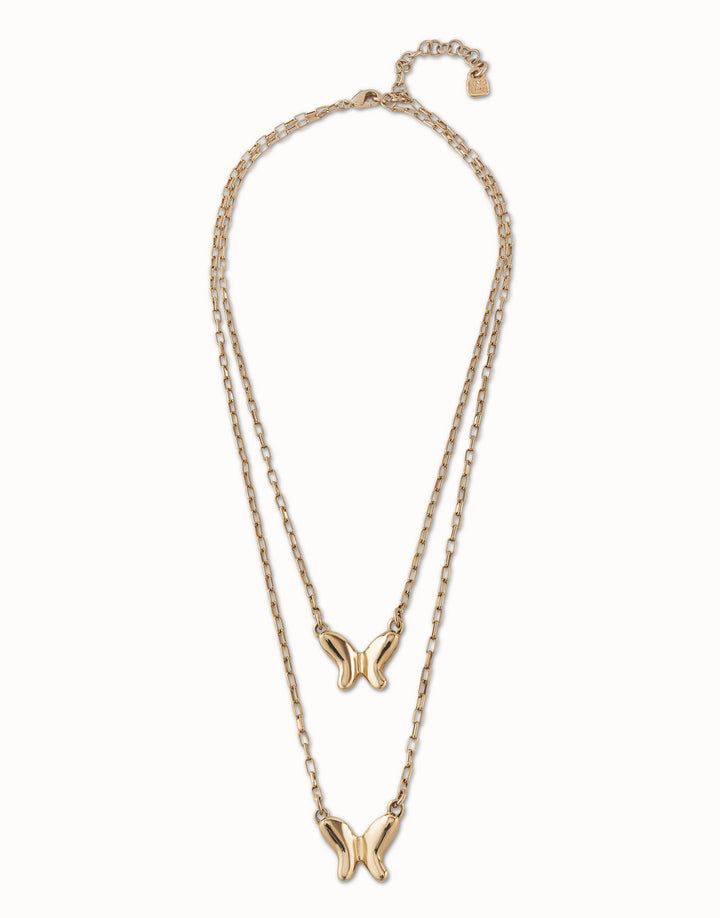 DOUBLEFLY NECKLACE - GOLD