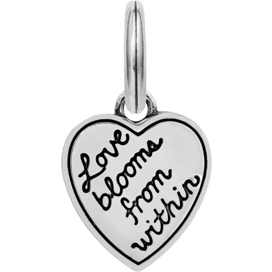 Blooming Heart Charm SILVER-MULTI