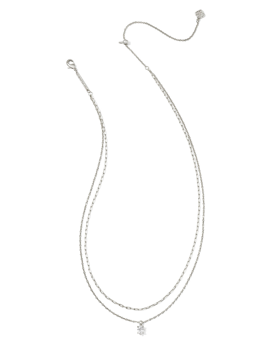 KENDRA SCOTT CAILIN MULTI STRAND NECKLACE - SILVER