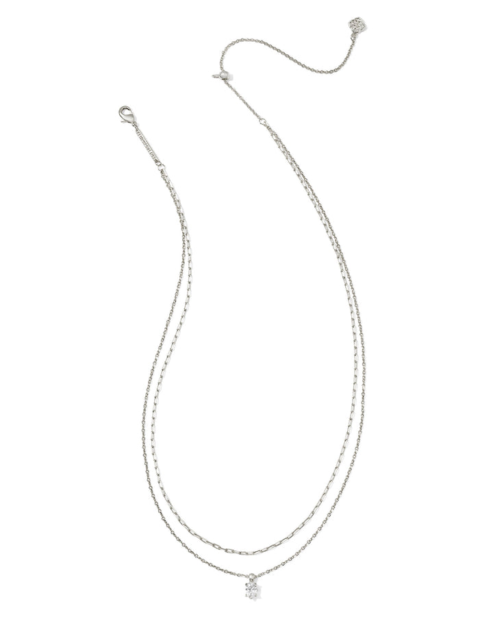 KENDRA SCOTT CAILIN MULTI STRAND NECKLACE - SILVER