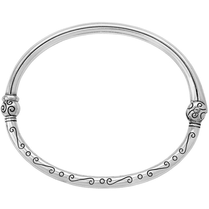 CHARMING HINGED BANGLE - SILVER