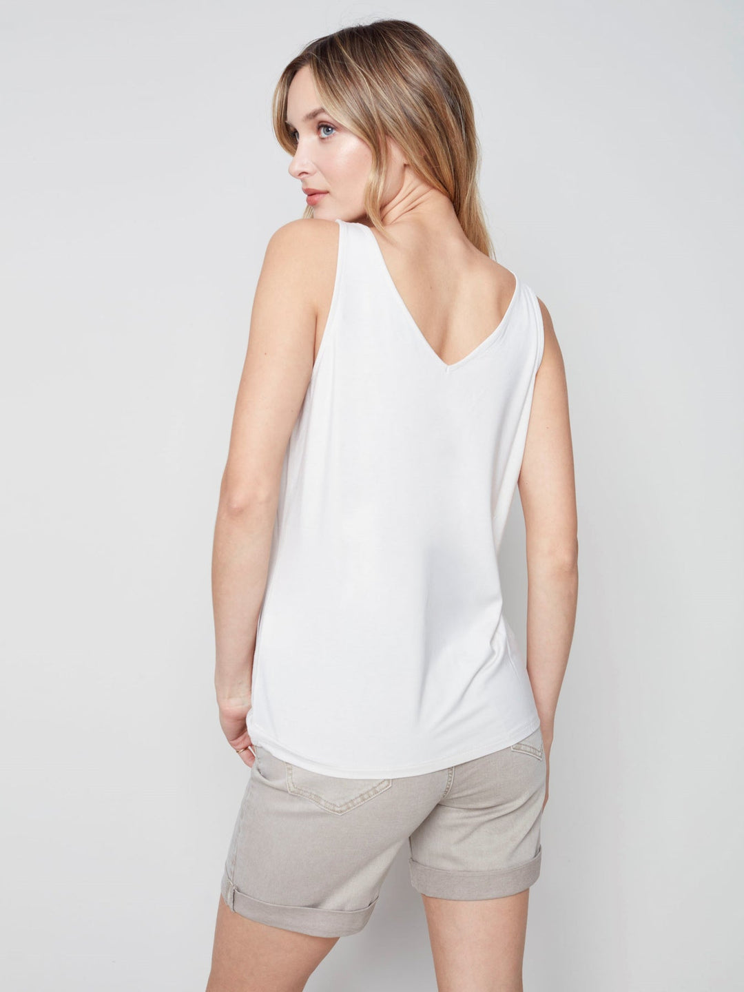 BAMBOO REVERSIBLE CAMI - GREIGE