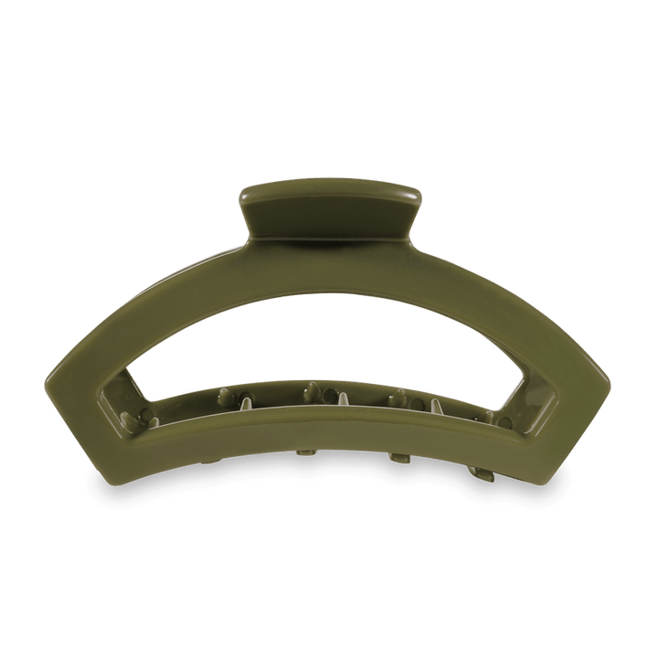 OPEN LARGE HAIR CLIP - OLIVE