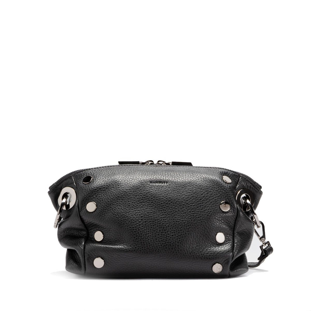 HAMMITT DANIEL CROSSBODY CLUTCH SMALL - BLACK/GUNMETAL