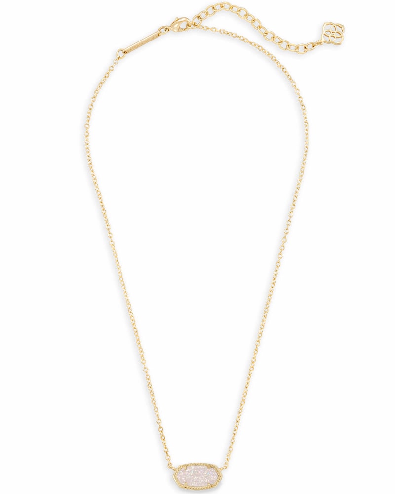 ELISA DRUSY NECKLACE, GOLD/IRID