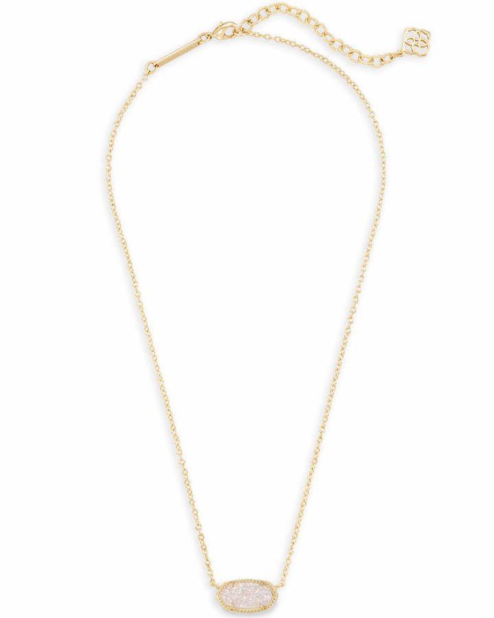 ELISA DRUSY NECKLACE, GOLD/IRID