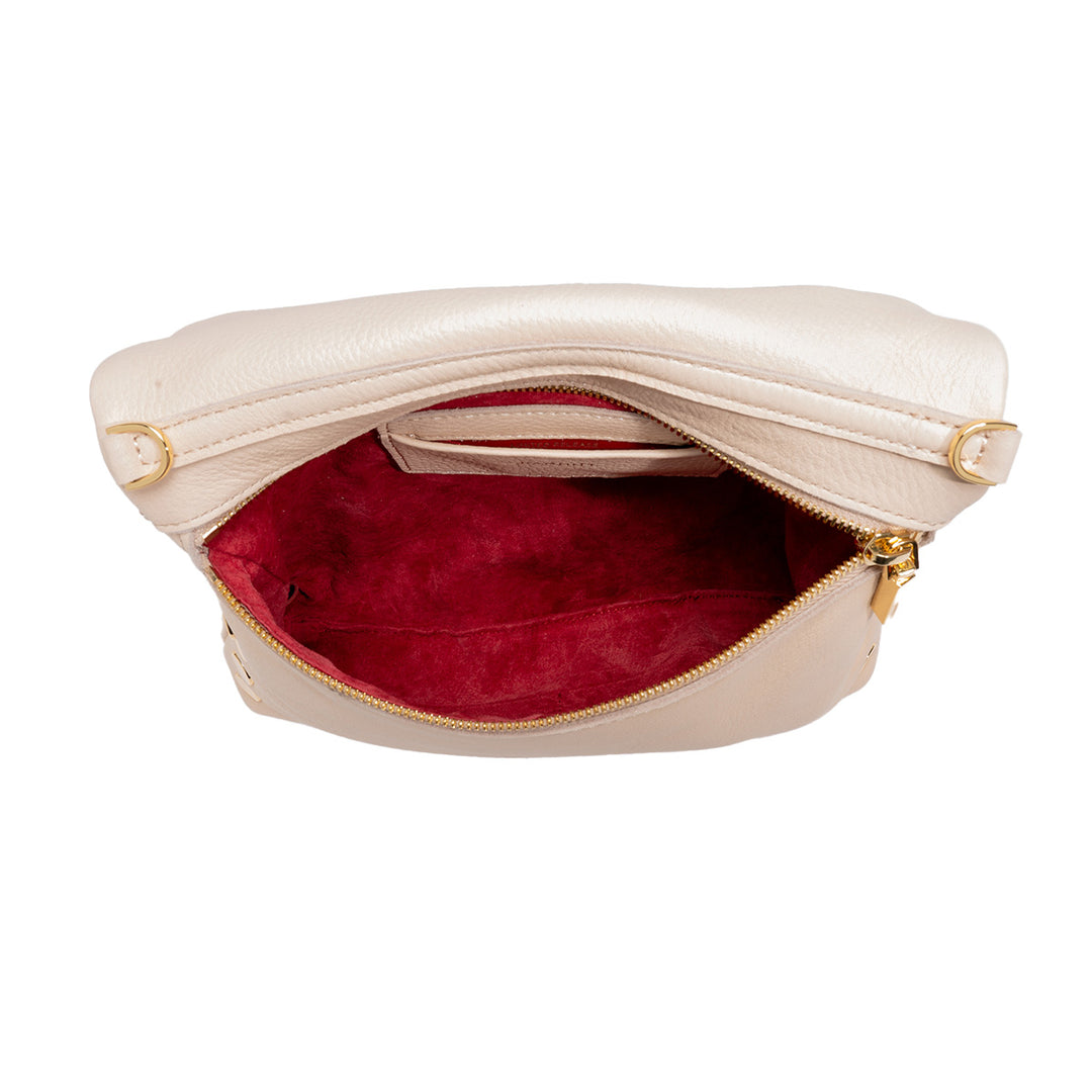 HAMMITT VIP MEDIUM CROSSBODY BAG - SUPERBLOOM PINK/GOLD