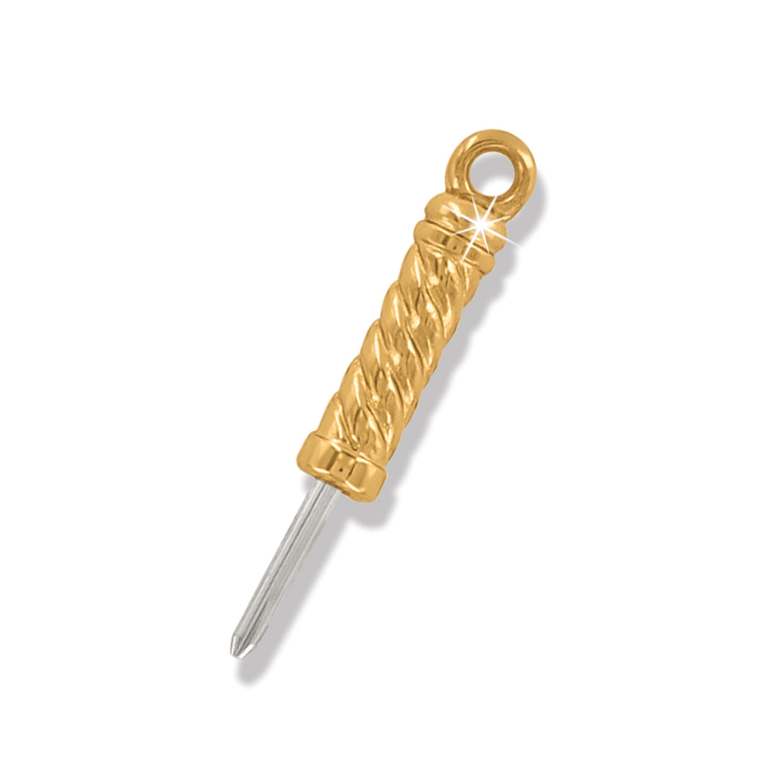 MEMENTO HEART PHOTO CHARM - GOLD