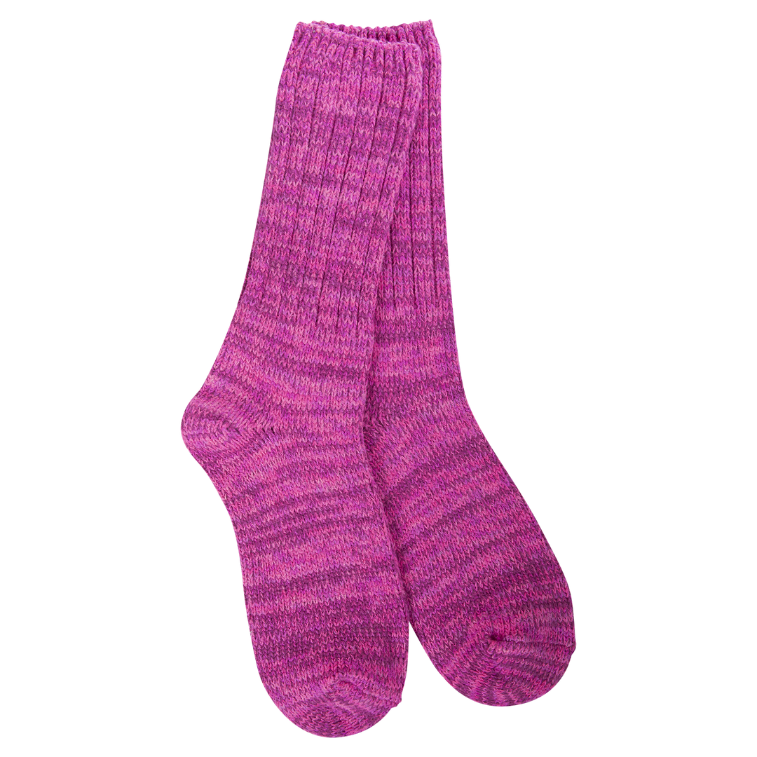 WORLD'S SOFTEST SOCKS WEEKEND RAGG CREW COLLECTION - HOT PINK