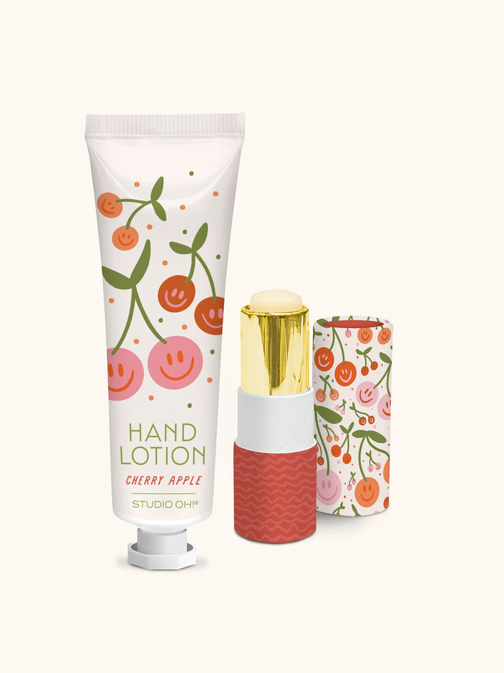 LIP BALM & HAND LOTION SET - BE ALL SMILES