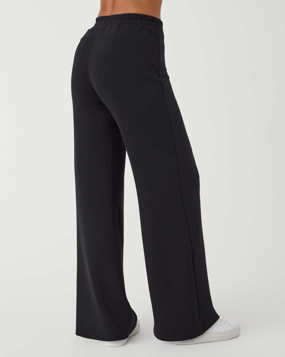 SPANX AIRESSENTIALS WIDE LEG PANTS - VERY BLACK - 28.5" INSEAM (S)
