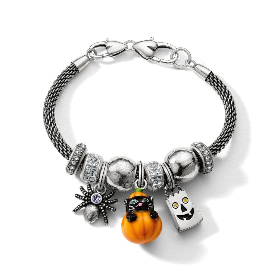 PURRFECT PUMPKIN CHARM - SILVER-ORANGE